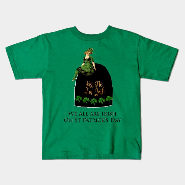 We All Irish This Beautiful Day Kids T-Shirt by mindprintz